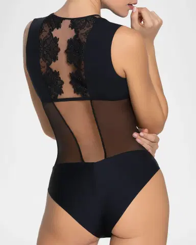 Lise Charmel Diva Glamour Embroidered Tulle Bodysuit | Thumbnail 2 Lise Charmel Diva Glamour Embroidered Tulle Bodysuit | Thumbnail 2