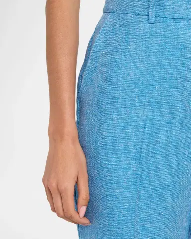 Elie Tahari The Edna Wide-Leg Linen Trousers | Thumbnail 5 Elie Tahari The Edna Wide-Leg Linen Trousers | Thumbnail 5