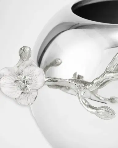 Michael Aram Silver Orchid 5" Rose Bowl Vase | Thumbnail 4 Michael Aram Silver Orchid 5" Rose Bowl Vase | Thumbnail 4
