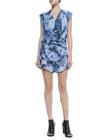 Etoile Isabel Marant Elodie Floral-Print Smocked Ruffle Mini Dress | Thumbnail 6 Etoile Isabel Marant Elodie Floral-Print Smocked Ruffle Mini Dress | Thumbnail 6