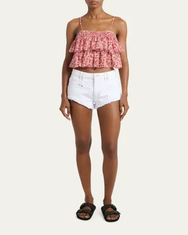Etoile Isabel Marant Erisa Floral-Print Tiered Ruffle Crop Top | Thumbnail 2 Etoile Isabel Marant Erisa Floral-Print Tiered Ruffle Crop Top | Thumbnail 2