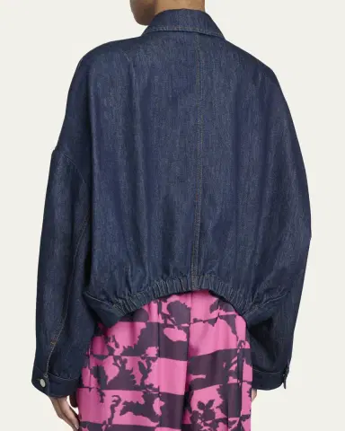 Dries Van Noten Denim Bubble Jacket | Thumbnail 3 Dries Van Noten Denim Bubble Jacket | Thumbnail 3