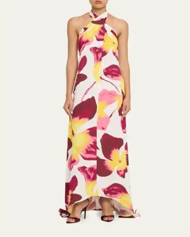 Diane von Furstenberg Tamsin Backless Floral-Print Halter Maxi Dress | Thumbnail 7 Diane von Furstenberg Tamsin Backless Floral-Print Halter Maxi Dress | Thumbnail 7