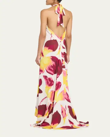 Diane von Furstenberg Tamsin Backless Floral-Print Halter Maxi Dress | Thumbnail 8 Diane von Furstenberg Tamsin Backless Floral-Print Halter Maxi Dress | Thumbnail 8