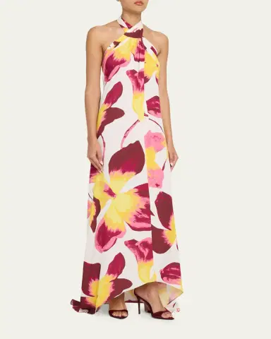 Diane von Furstenberg Tamsin Backless Floral-Print Halter Maxi Dress | Thumbnail 9 Diane von Furstenberg Tamsin Backless Floral-Print Halter Maxi Dress | Thumbnail 9