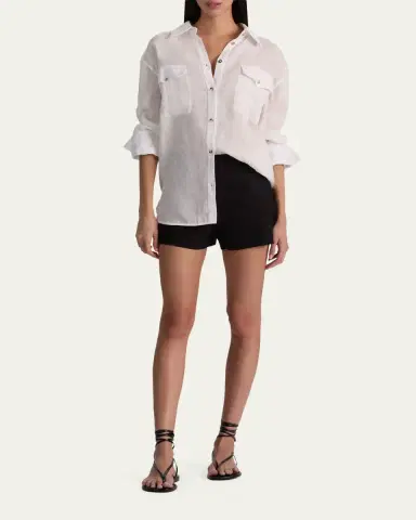 ALICE + OLIVIA Finely Oversized Utility Shirt | Thumbnail 2 ALICE + OLIVIA Finely Oversized Utility Shirt | Thumbnail 2