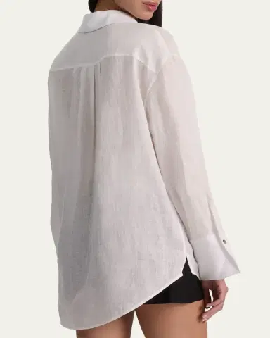 ALICE + OLIVIA Finely Oversized Utility Shirt | Thumbnail 3 ALICE + OLIVIA Finely Oversized Utility Shirt | Thumbnail 3