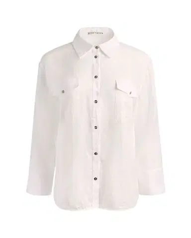 ALICE + OLIVIA Finely Oversized Utility Shirt | Thumbnail 1 ALICE + OLIVIA Finely Oversized Utility Shirt | Thumbnail 1