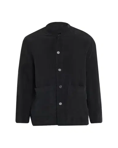 OFFICINE GÉNÉRALE Men's Cupro Band-Collar Jacket | Thumbnail 1 OFFICINE GÉNÉRALE Men's Cupro Band-Collar Jacket | Thumbnail 1