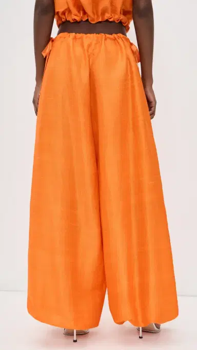 Coniglio Palm Beach Silk Bubble Pants Marigold One Size | Thumbnail 3 Coniglio Palm Beach Silk Bubble Pants Marigold One Size | Thumbnail 3