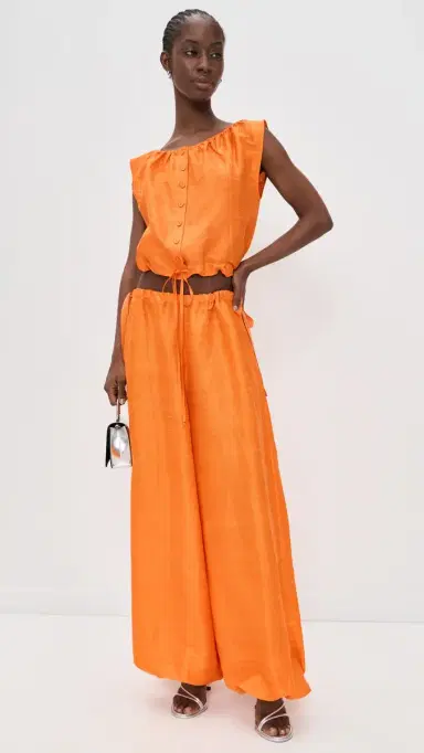 Coniglio Palm Beach Silk Bubble Pants Marigold One Size | Thumbnail 5 Coniglio Palm Beach Silk Bubble Pants Marigold One Size | Thumbnail 5