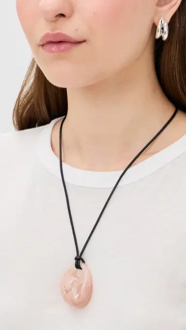 Ettika Resin Drop Cord Necklace Blush One Size | Thumbnail 3 Ettika Resin Drop Cord Necklace Blush One Size | Thumbnail 3