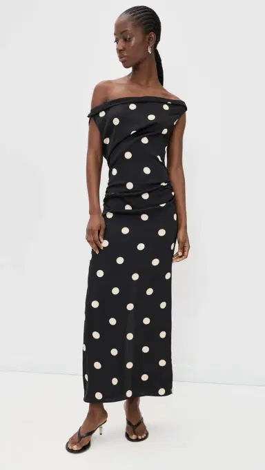 Lioness weetheart Maxi Dress Noir Polka | Thumbnail 2 Lioness weetheart Maxi Dress Noir Polka | Thumbnail 2