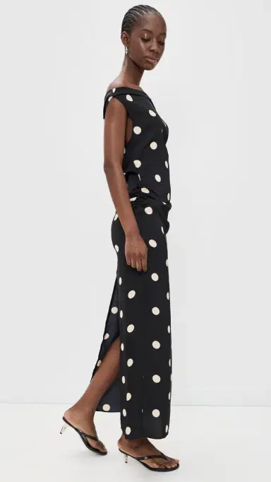 Lioness weetheart Maxi Dress Noir Polka | Thumbnail 4 Lioness weetheart Maxi Dress Noir Polka | Thumbnail 4