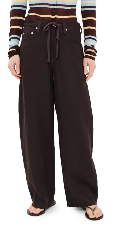 Citizens of Humanity Petite Brynn Linen Pants Chocolate | Thumbnail 1 Citizens of Humanity Petite Brynn Linen Pants Chocolate | Thumbnail 1