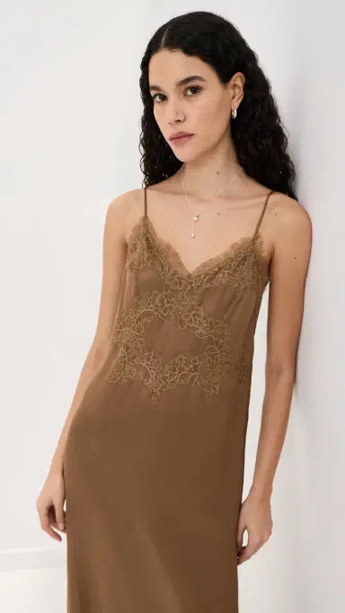 LE BOP Amara atin Dress Hazelnut | Thumbnail 3 LE BOP Amara atin Dress Hazelnut | Thumbnail 3