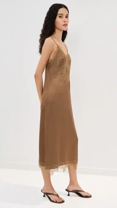 LE BOP Amara atin Dress Hazelnut | Thumbnail 5 LE BOP Amara atin Dress Hazelnut | Thumbnail 5