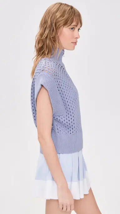 Varley Gaines Half Zip Knit Top Thistle Down | Thumbnail 4 Varley Gaines Half Zip Knit Top Thistle Down | Thumbnail 4