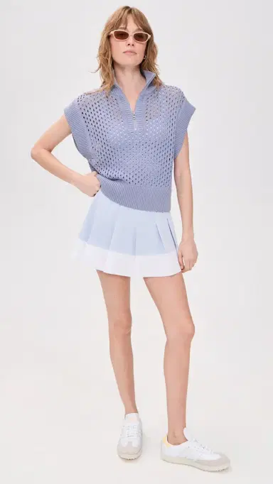Varley Gaines Half Zip Knit Top Thistle Down | Thumbnail 5 Varley Gaines Half Zip Knit Top Thistle Down | Thumbnail 5