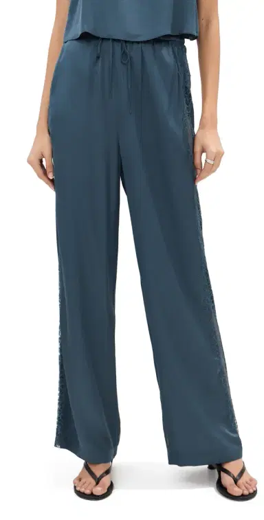 LE BOP Lauren atin Pants Navy | Thumbnail 1 LE BOP Lauren atin Pants Navy | Thumbnail 1