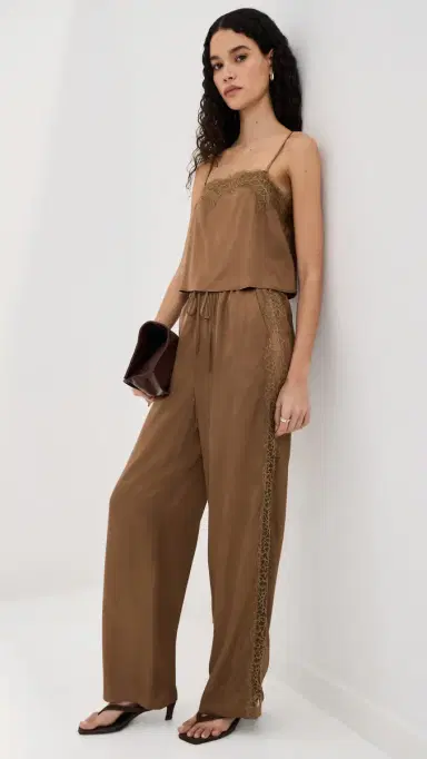 LE BOP Lauren atin Pants Hazelnut | Thumbnail 5 LE BOP Lauren atin Pants Hazelnut | Thumbnail 5