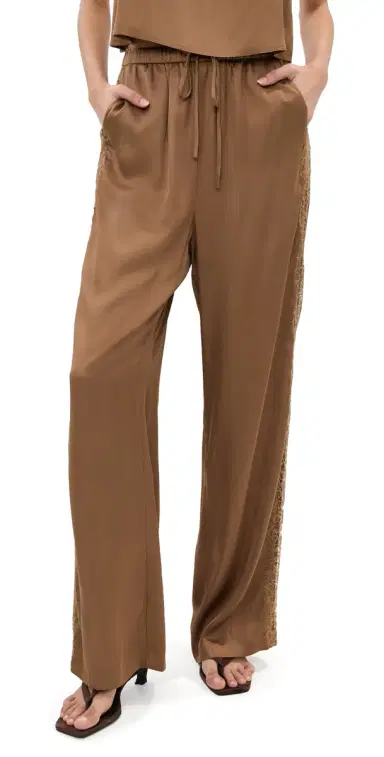 LE BOP Lauren atin Pants Hazelnut | Thumbnail 1 LE BOP Lauren atin Pants Hazelnut | Thumbnail 1