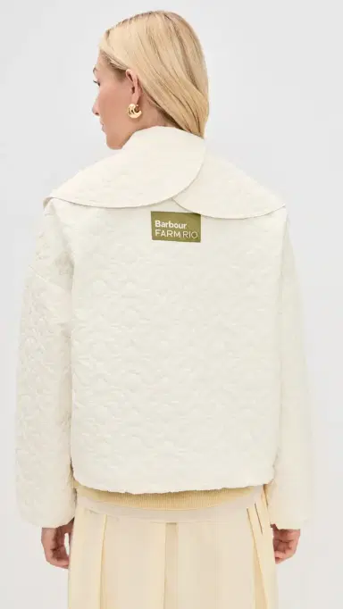 Barbour x Farm Rio Lotus Quilted Jacket | Thumbnail 3 Barbour x Farm Rio Lotus Quilted Jacket | Thumbnail 3