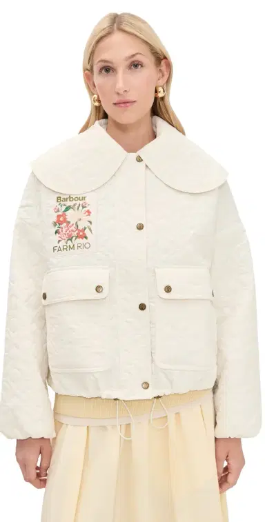 Barbour x Farm Rio Lotus Quilted Jacket | Thumbnail 1 Barbour x Farm Rio Lotus Quilted Jacket | Thumbnail 1