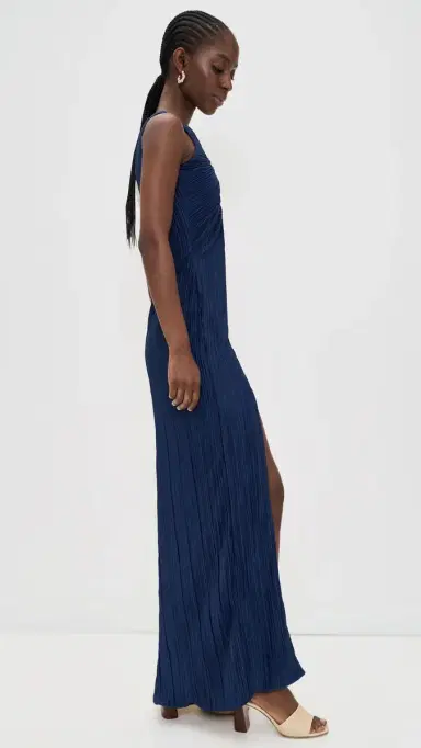 Maylé Vásquez Lunares Maxi Dress Midnight Blue/Off White | Thumbnail 4 Maylé Vásquez Lunares Maxi Dress Midnight Blue/Off White | Thumbnail 4
