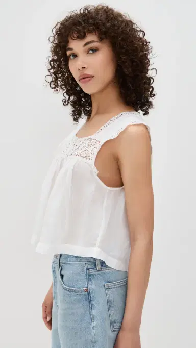 Citizens of Humanity ia Embroidered Top White | Thumbnail 4 Citizens of Humanity ia Embroidered Top White | Thumbnail 4
