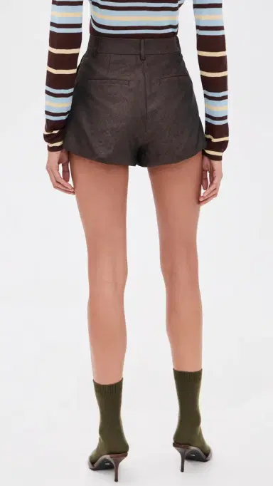 MSGM Bubble Mini Shorts Brown | Thumbnail 3 MSGM Bubble Mini Shorts Brown | Thumbnail 3