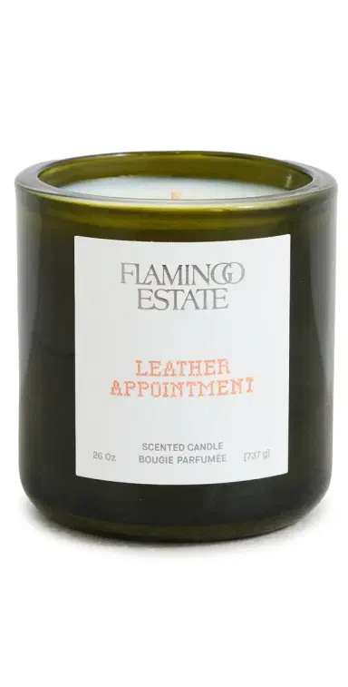 Flamingo Estate Leather Appointment Candle Leather Appointment One Size | Thumbnail 1 Flamingo Estate Leather Appointment Candle Leather Appointment One Size | Thumbnail 1