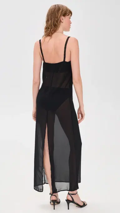 Lioness Glacial Maxi Dress Noir | Thumbnail 3 Lioness Glacial Maxi Dress Noir | Thumbnail 3