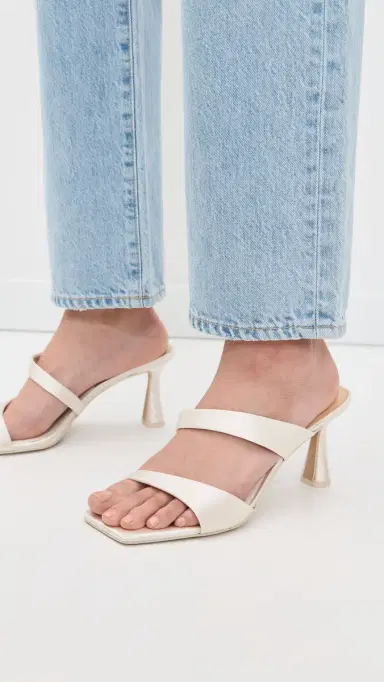 Dolce Vita Icelyn Sandals Ivory Satin 8 | Thumbnail 3 Dolce Vita Icelyn Sandals Ivory Satin 8 | Thumbnail 3