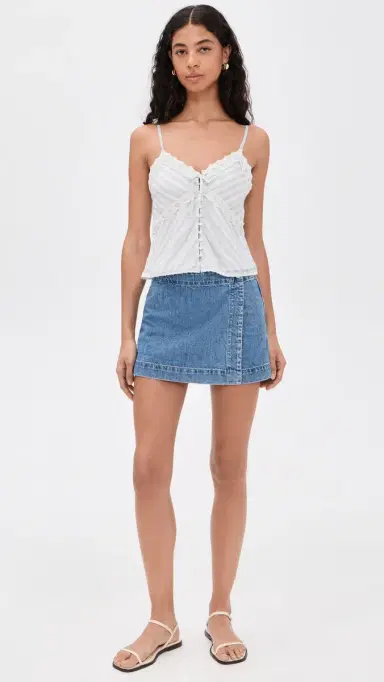 Madewell Denim Wrap Mini Skort Midvale Wash | Thumbnail 5 Madewell Denim Wrap Mini Skort Midvale Wash | Thumbnail 5