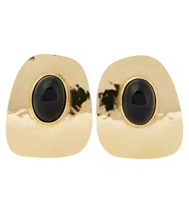 Saint Laurent Embellished clip-on earrings | Thumbnail 1 Saint Laurent Embellished clip-on earrings | Thumbnail 1