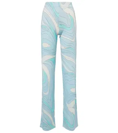 Pucci Marmo satin jersey straight pants | Thumbnail 1 Pucci Marmo satin jersey straight pants | Thumbnail 1