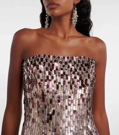 Jenny Packham Lucille sequined strapless gown | Thumbnail 2 Jenny Packham Lucille sequined strapless gown | Thumbnail 2