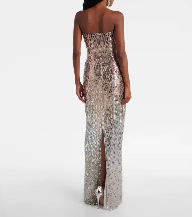 Jenny Packham Lucille sequined strapless gown | Thumbnail 3 Jenny Packham Lucille sequined strapless gown | Thumbnail 3
