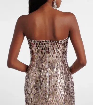 Jenny Packham Lucille sequined strapless gown | Thumbnail 4 Jenny Packham Lucille sequined strapless gown | Thumbnail 4