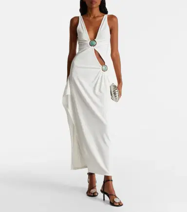 Christopher Esber Mineral Stone embellished jersey maxi dress | Thumbnail 2 Christopher Esber Mineral Stone embellished jersey maxi dress | Thumbnail 2