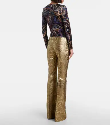 Etro Paisley brocade flared pants | Thumbnail 4 Etro Paisley brocade flared pants | Thumbnail 4