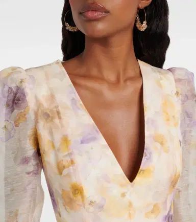 Zimmermann Memento linen and silk minidress | Thumbnail 5 Zimmermann Memento linen and silk minidress | Thumbnail 5