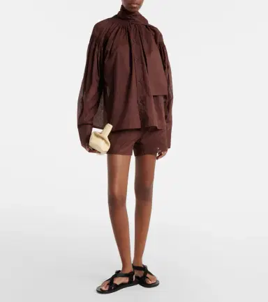 Plan C Cotton organza shorts | Thumbnail 2 Plan C Cotton organza shorts | Thumbnail 2