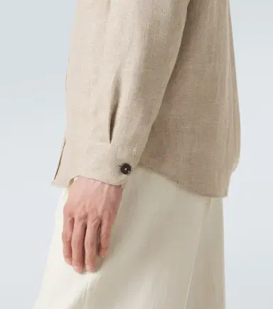 Zegna Cashmere, linen, and silk overshirt | Thumbnail 5 Zegna Cashmere, linen, and silk overshirt | Thumbnail 5