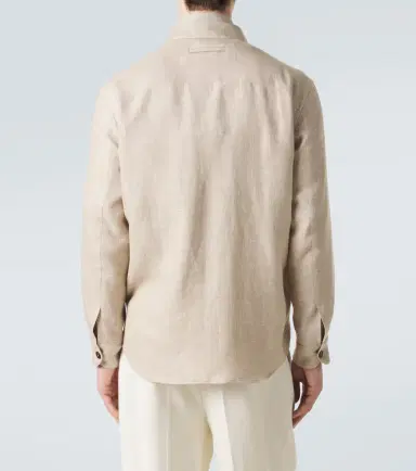 Zegna Cashmere, linen, and silk overshirt | Thumbnail 6 Zegna Cashmere, linen, and silk overshirt | Thumbnail 6