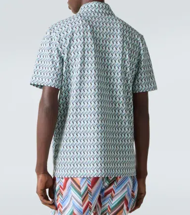 Missoni Zigzag cotton polo shirt | Thumbnail 3 Missoni Zigzag cotton polo shirt | Thumbnail 3