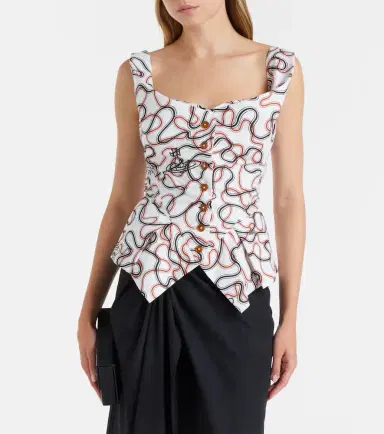 Vivienne Westwood Monday printed cotton top | Thumbnail 3 Vivienne Westwood Monday printed cotton top | Thumbnail 3