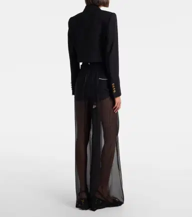 Dolce & Gabbana Sheer silk wide-leg pants | Thumbnail 2 Dolce & Gabbana Sheer silk wide-leg pants | Thumbnail 2