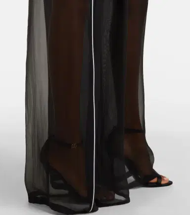 Dolce & Gabbana Sheer silk wide-leg pants | Thumbnail 6 Dolce & Gabbana Sheer silk wide-leg pants | Thumbnail 6